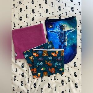 Set of 3 Turtlefur brand kids neck warmers